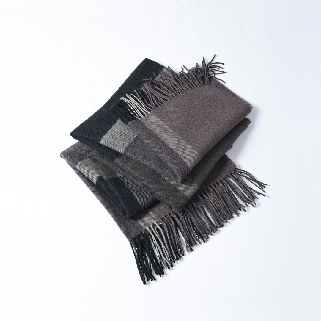 MM Linen Lodge Schist Lambswool Throws & Cushions  100% Australian Lambswool image 2
